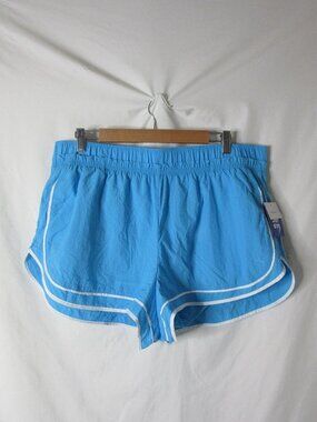 Joy Lab Active Shorts Mid Rise Sky Blue Running Built In Briefs Size XL NWT